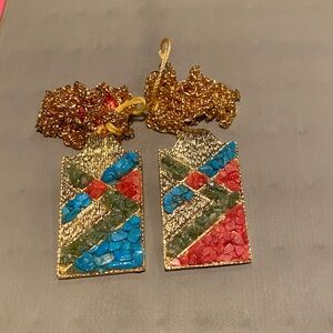 2pcs Rainbow Necklace Pair